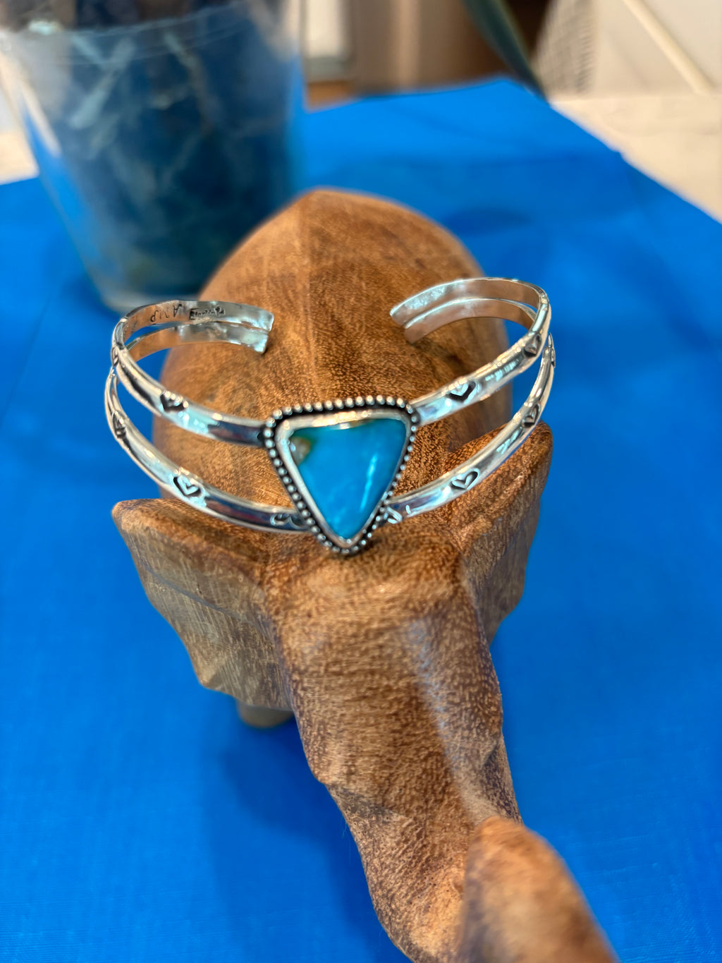 Sterling and stone cuff/bracelet