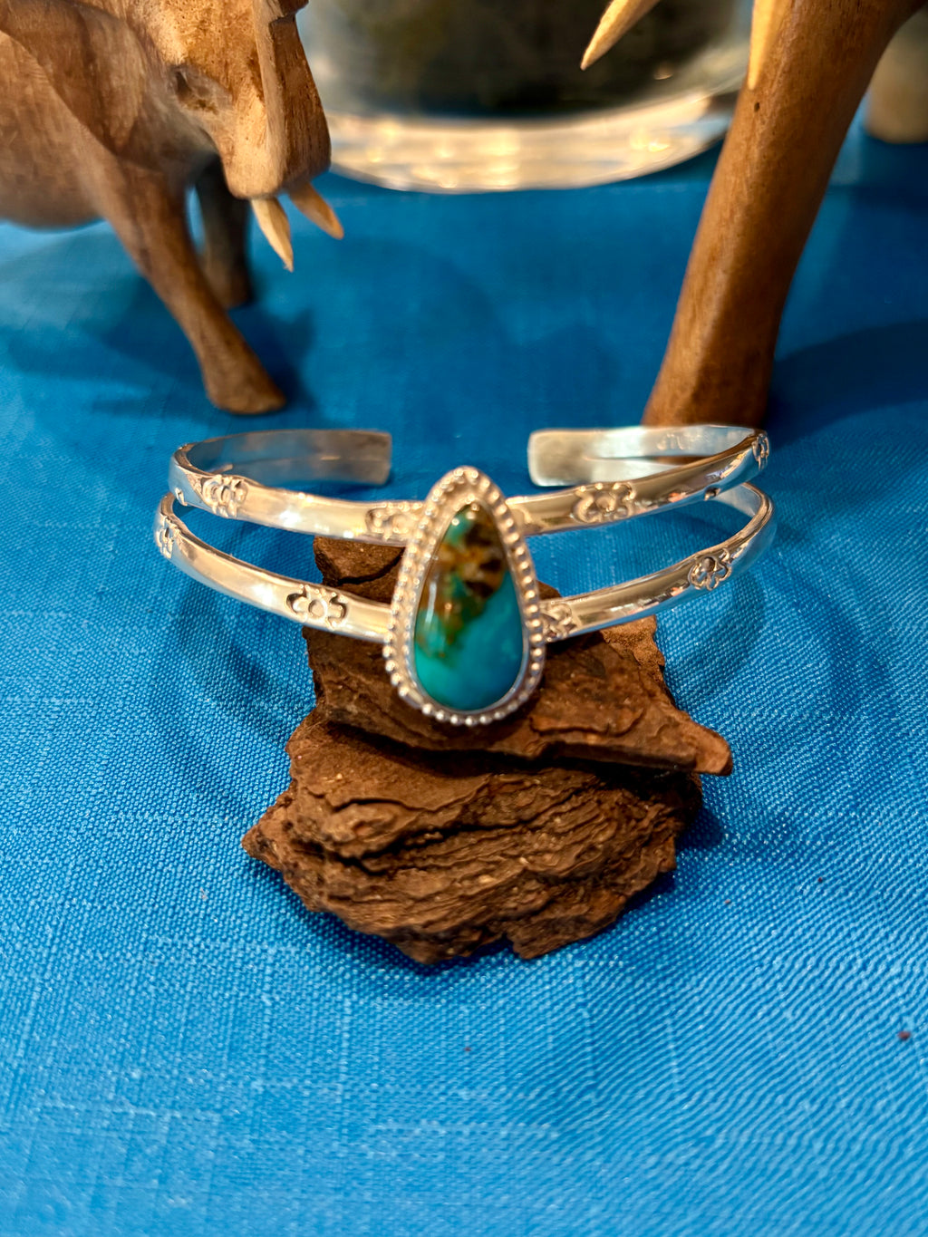 Sterling Silver Cuff/Bracelet Turquoise Setting