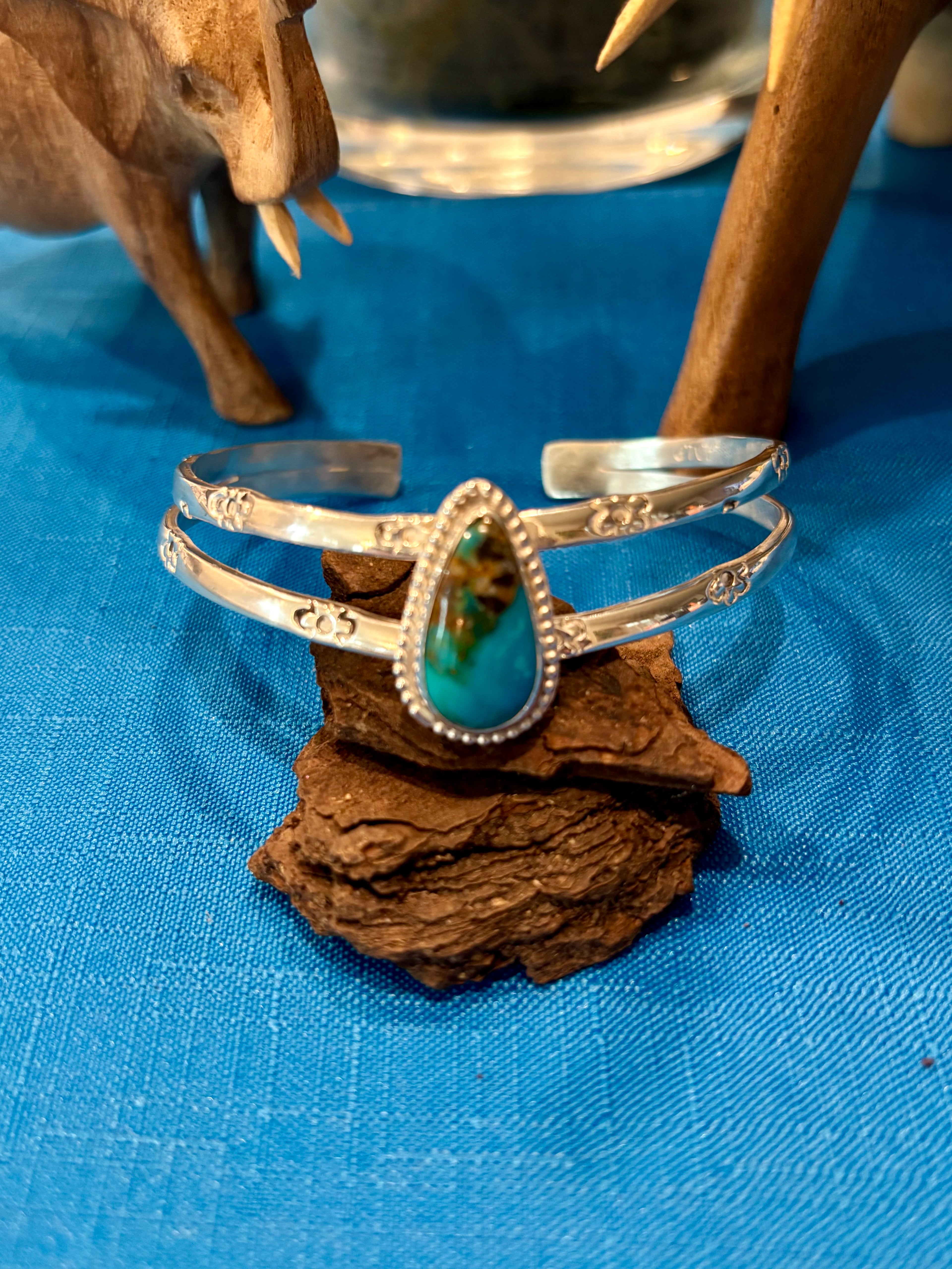 Sterling Silver Cuff/Bracelet Turquoise Setting