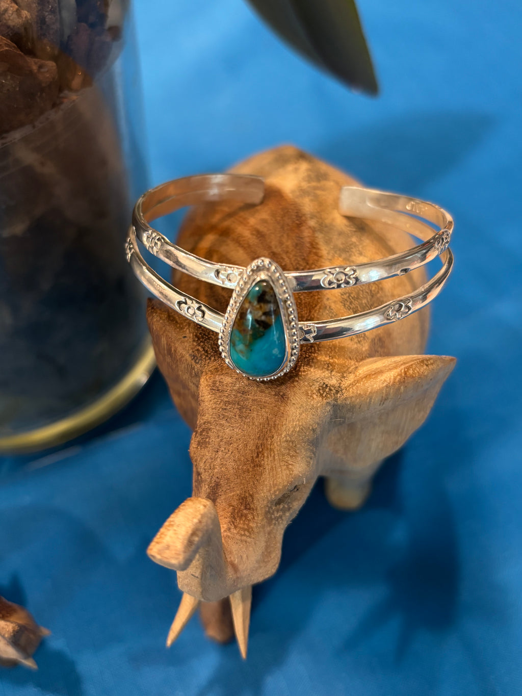 Sterling Silver Cuff/Bracelet Turquoise Setting