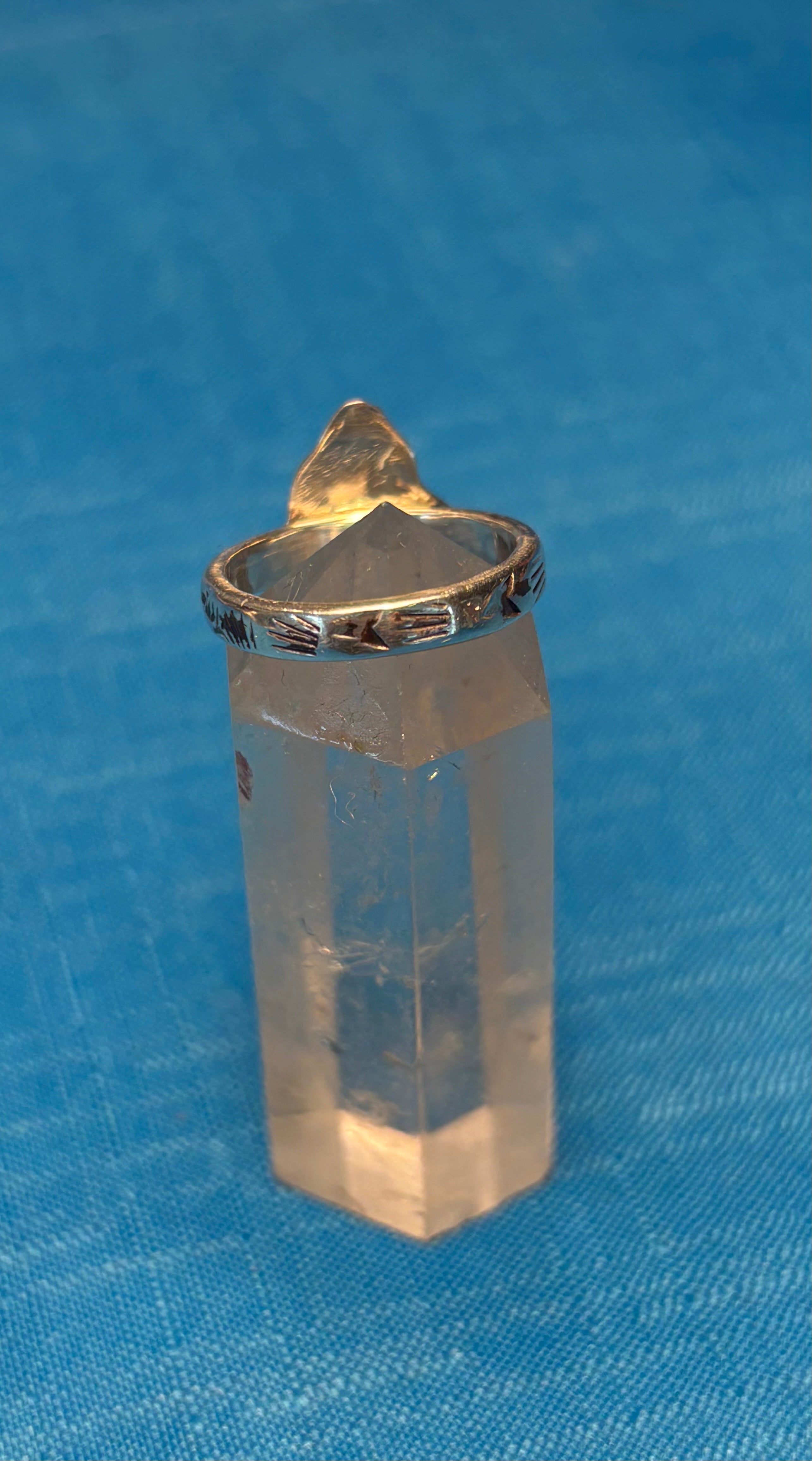 STERLING SILVER & DAKOTA SKY TURQUOISE RING