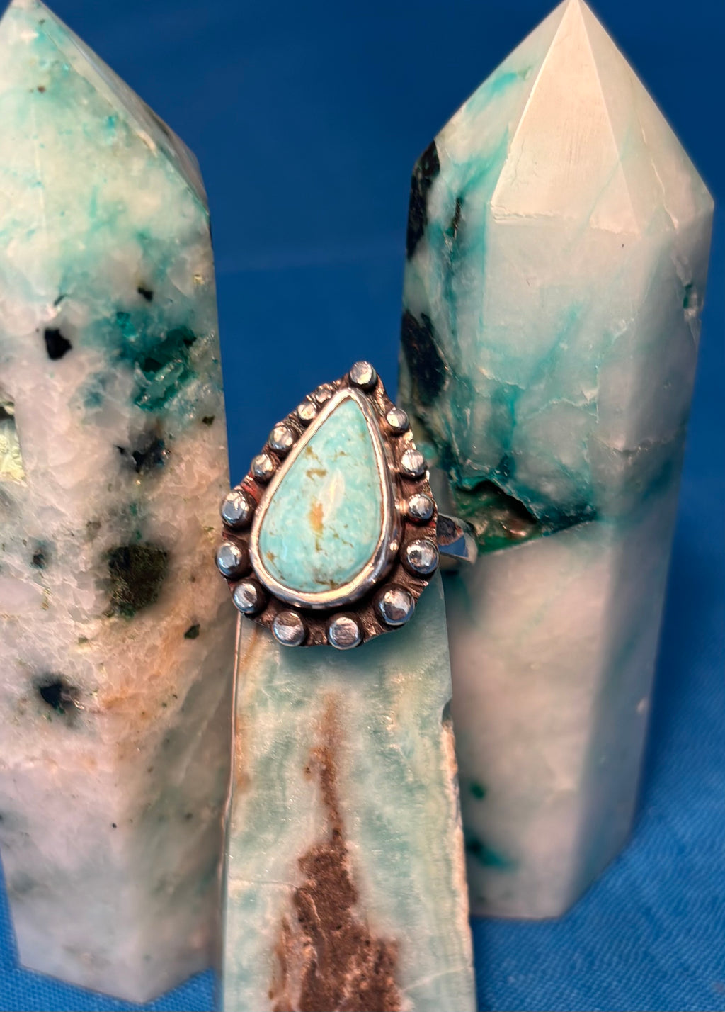 Sterling Silver and Kingman Turquoise Ring