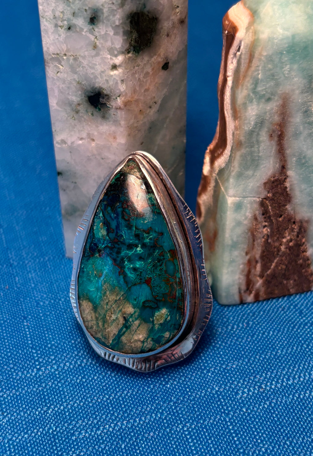 Sterling Silver & Chrysocolla Ring