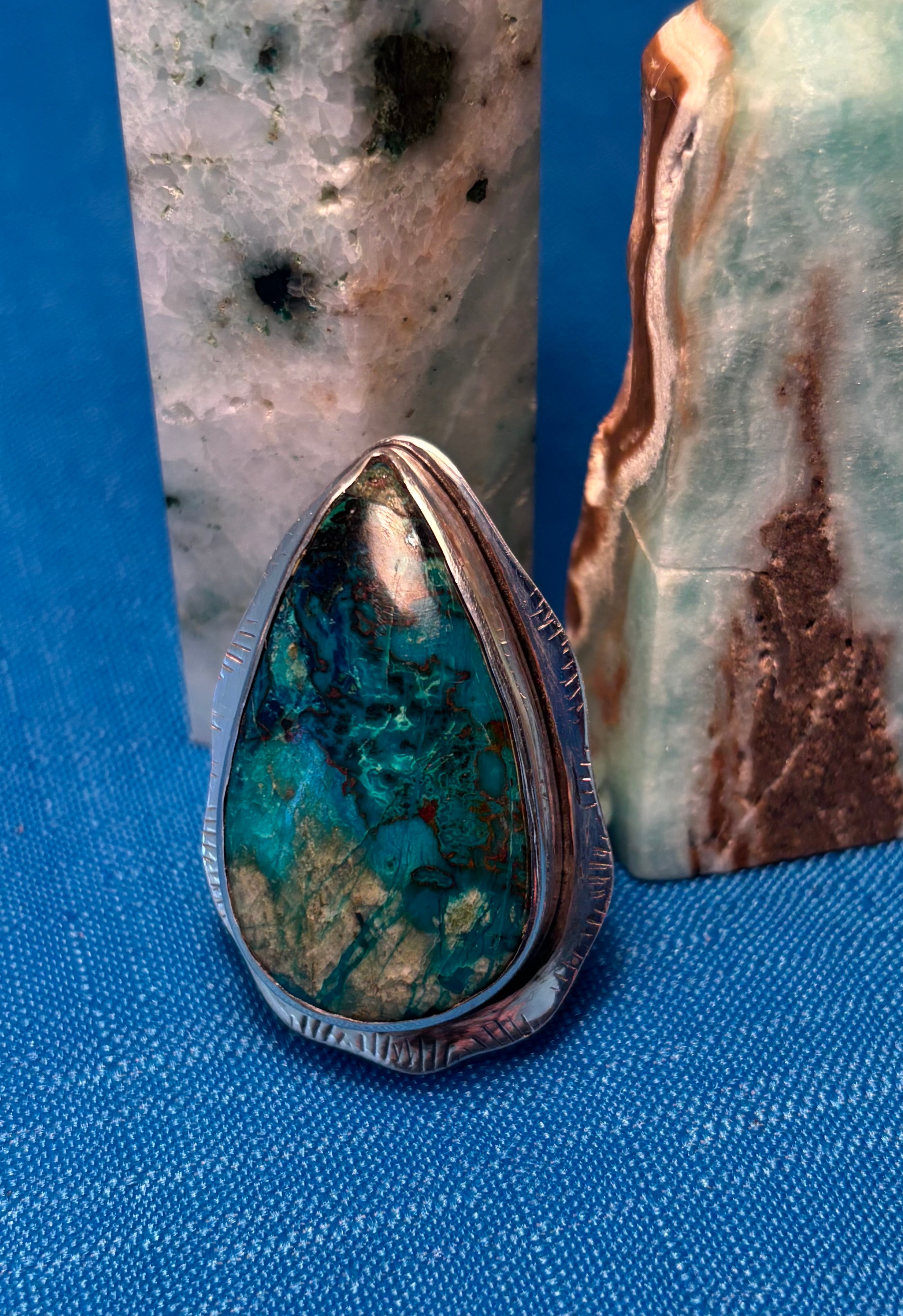 Sterling Silver & Chrysocolla Ring