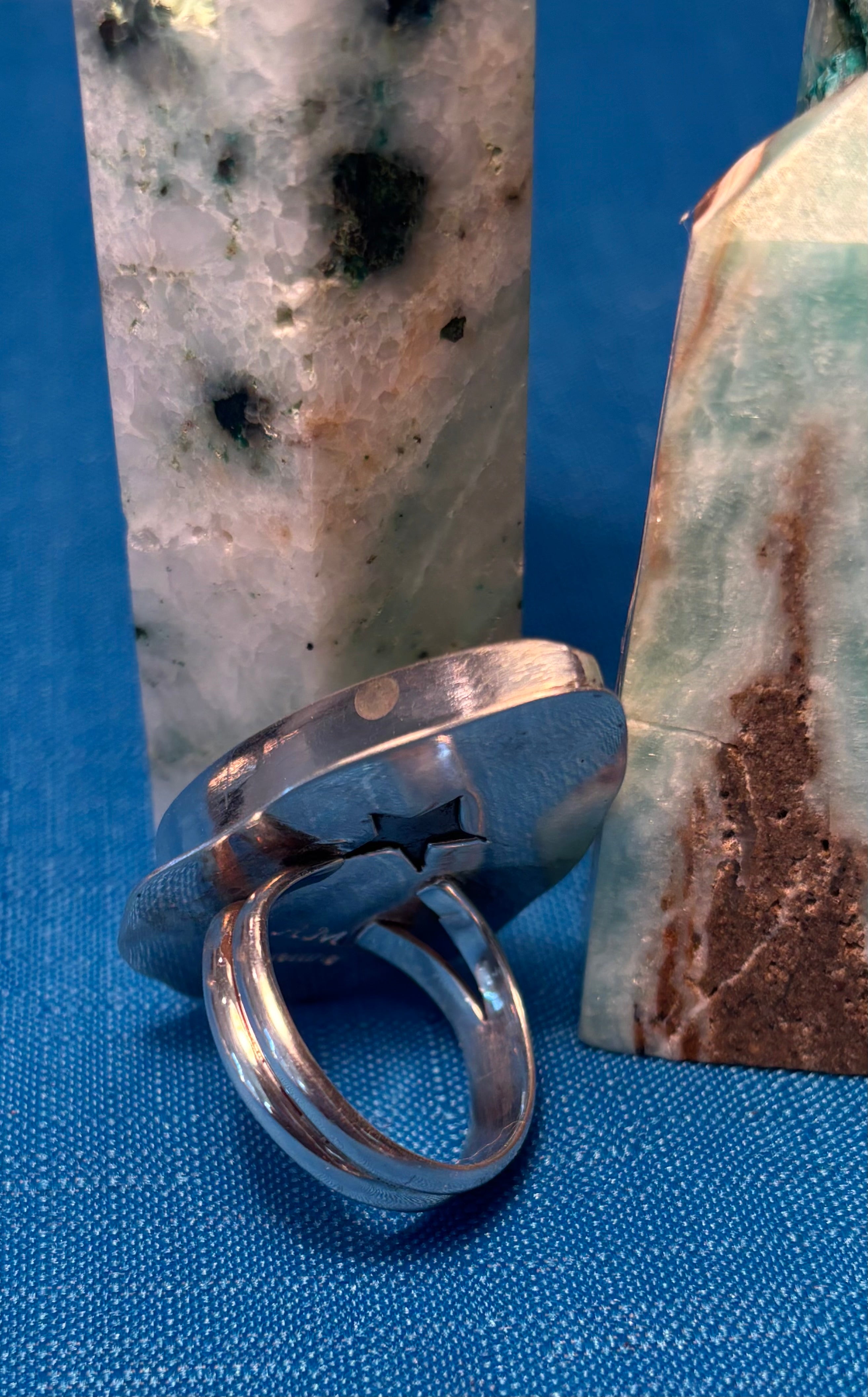Sterling Silver & Chrysocolla Ring