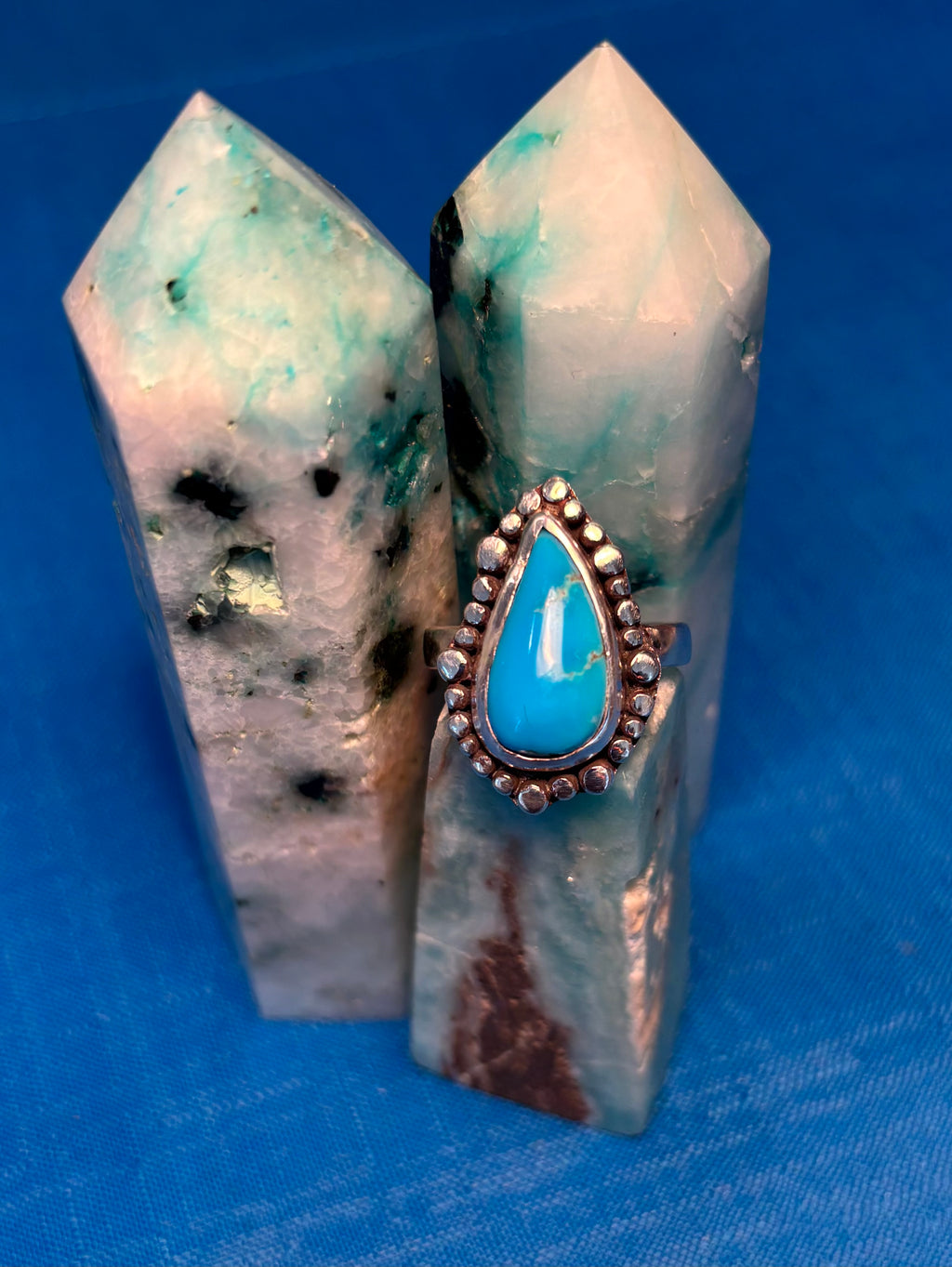 Sterling Silver & Sky Blue Turquoise Ring