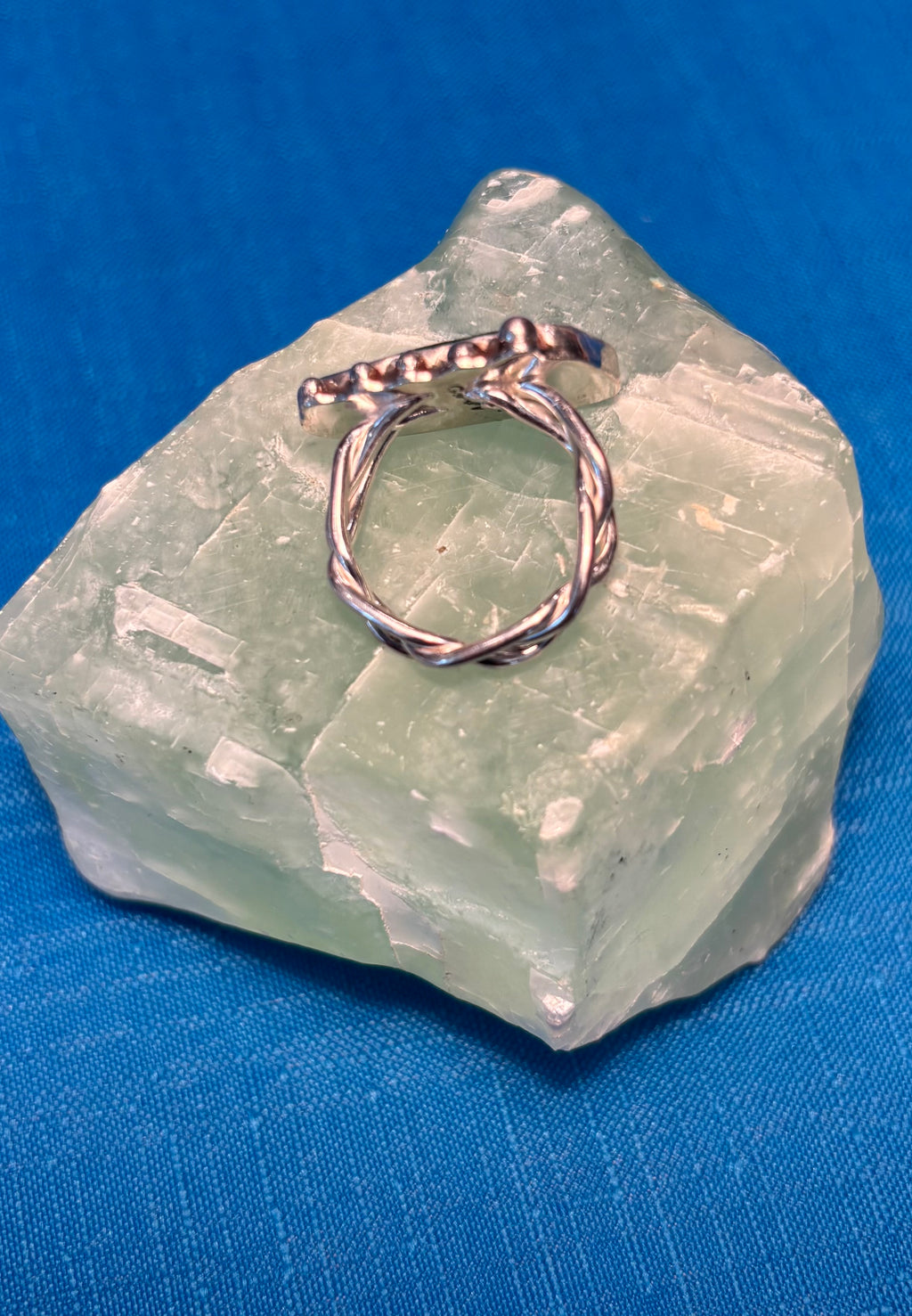 Sterling Silver & Green Sea Glass RING