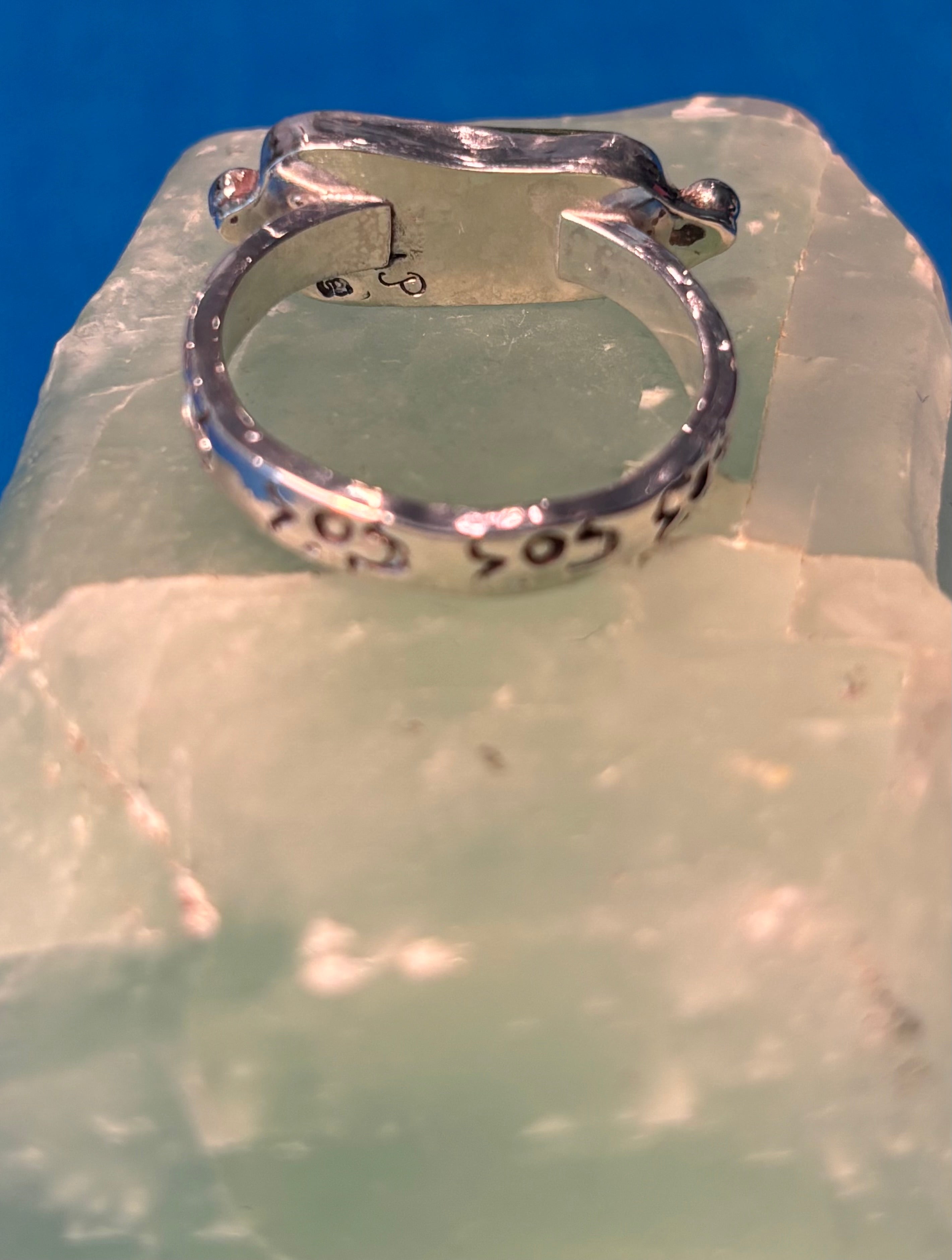 Sterling Silver & Sea Glass Ring