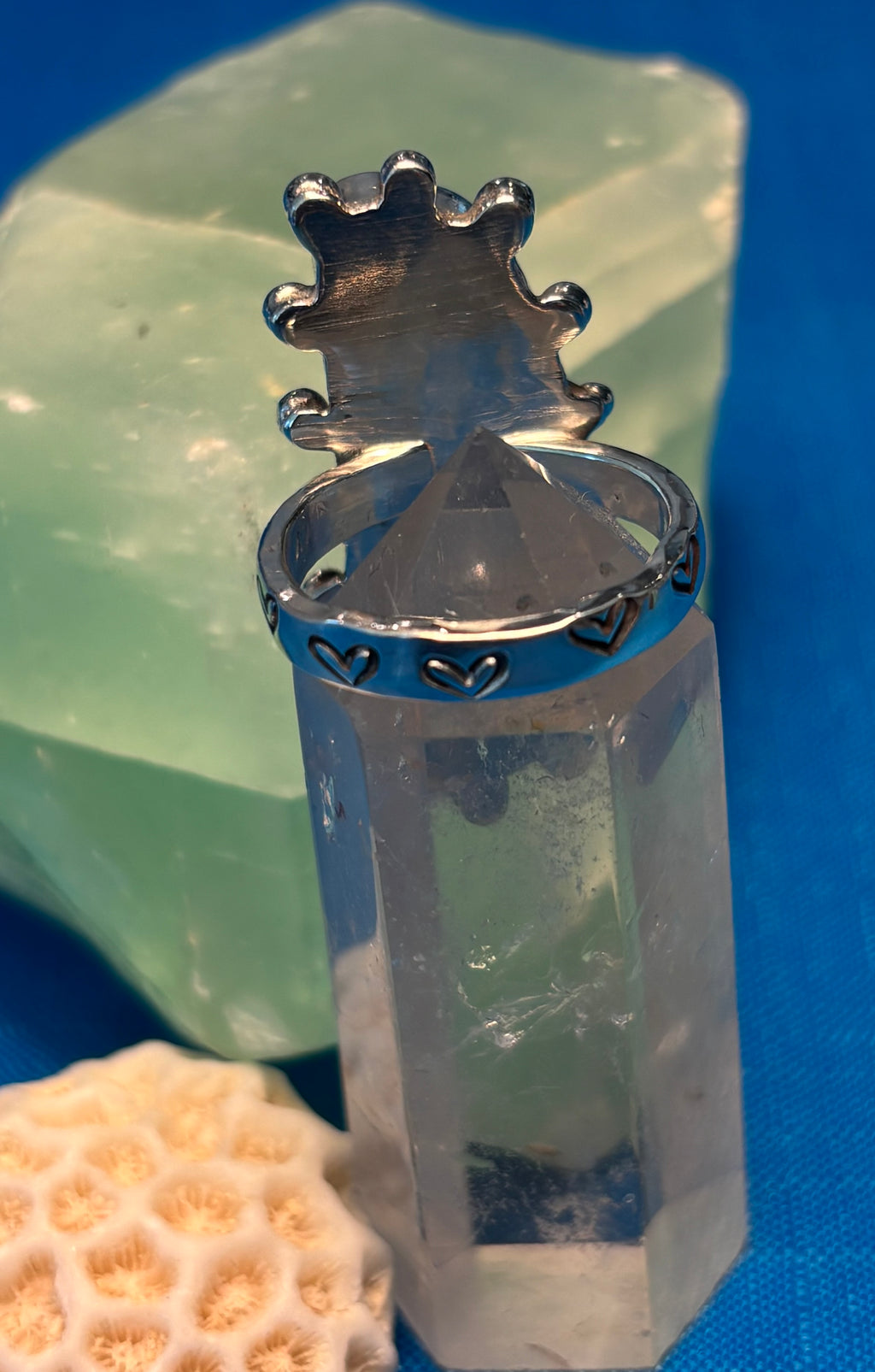 Sterling Silver & Sea Glass Ring