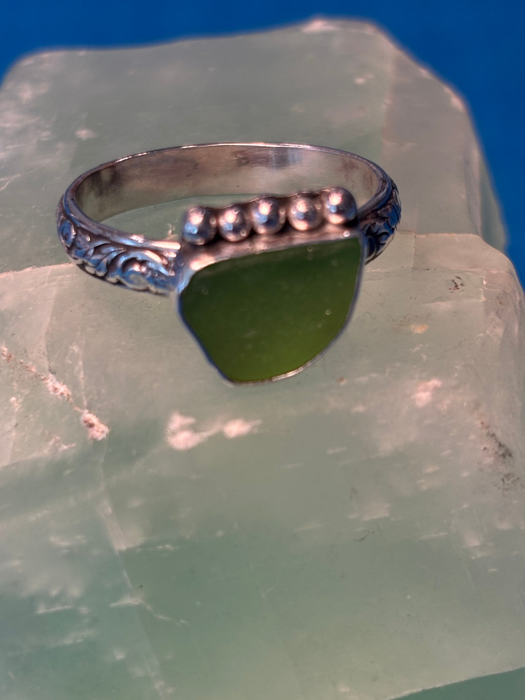 Sterling Silver & Sea Glass RING
