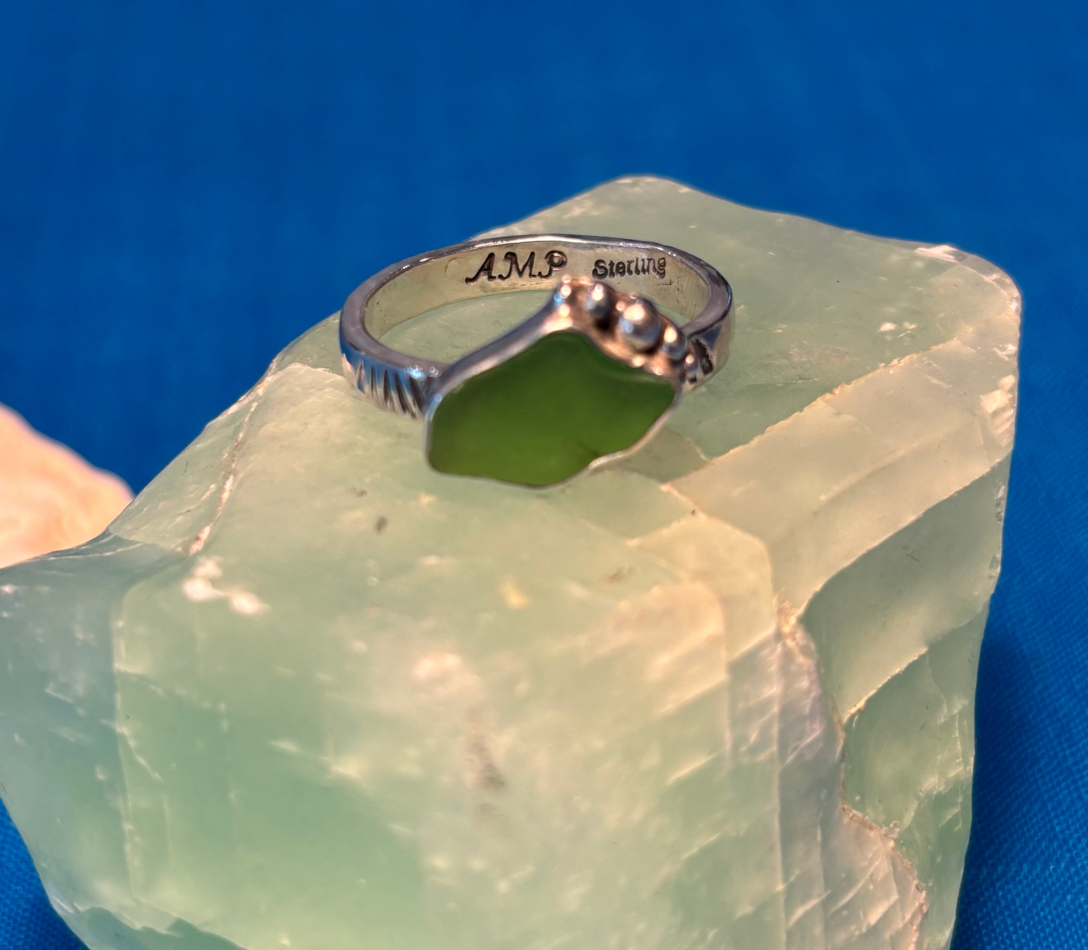 Sterling Silver & Sea Glass RING