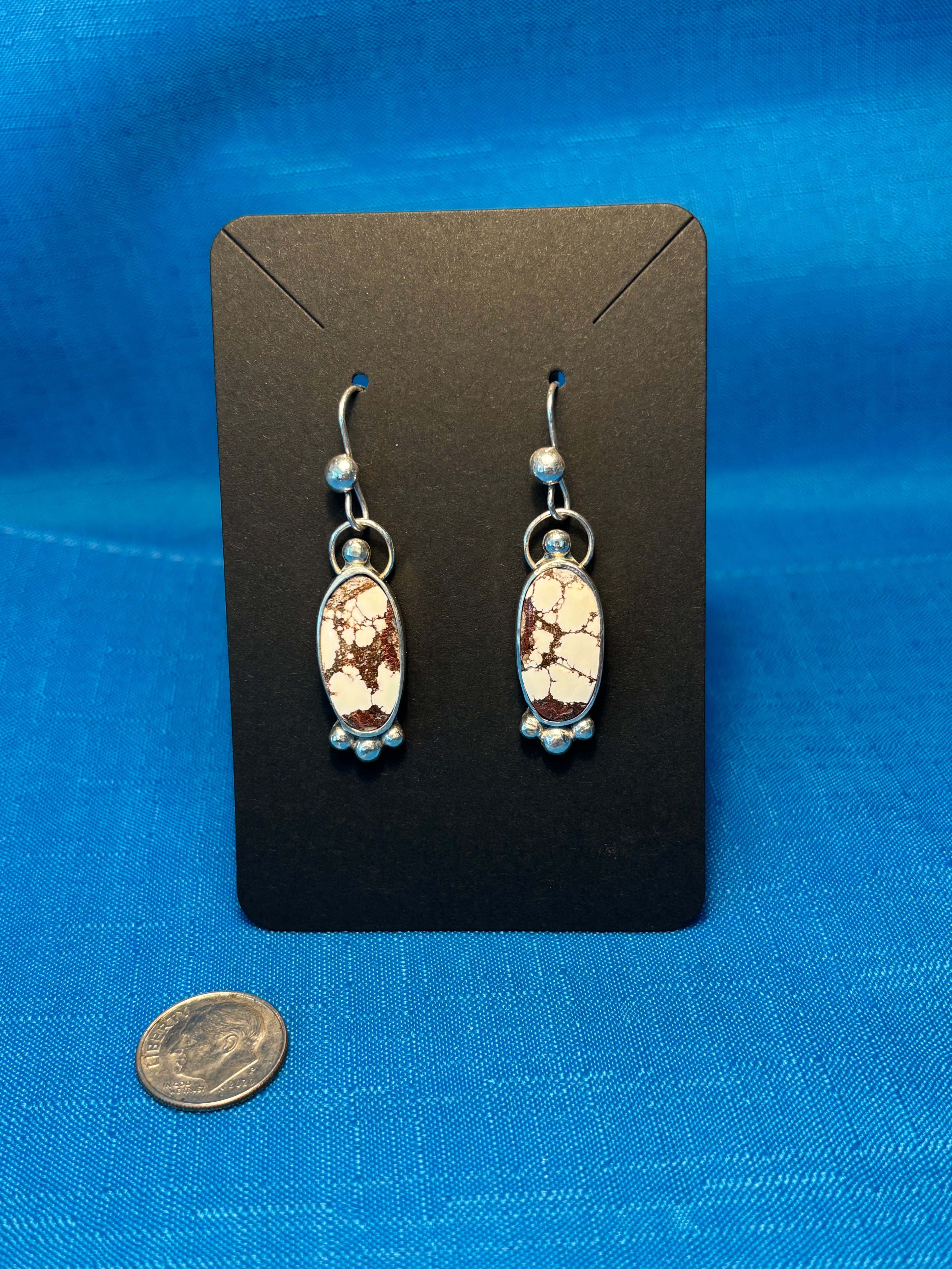 Sterling Silver & Wild Horse Jasper Earrings