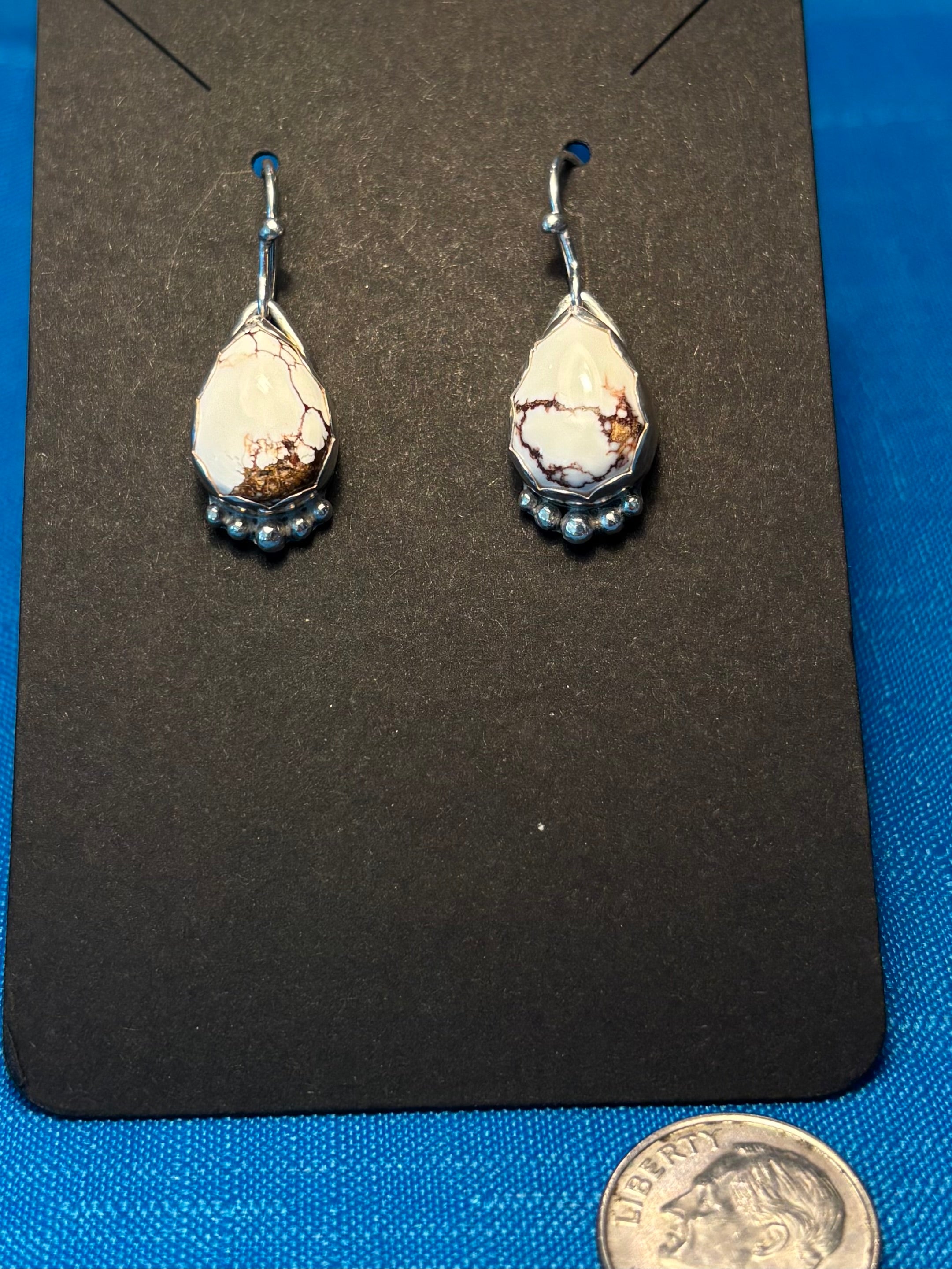Sterling Silver & Wild Jasper Earrings