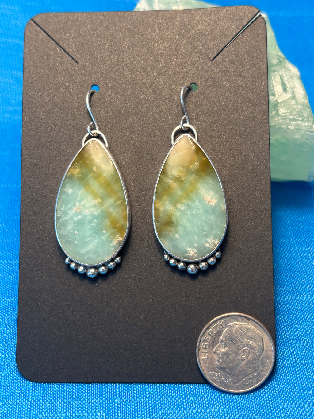 Sterling Silver & Aquamarine Earrings