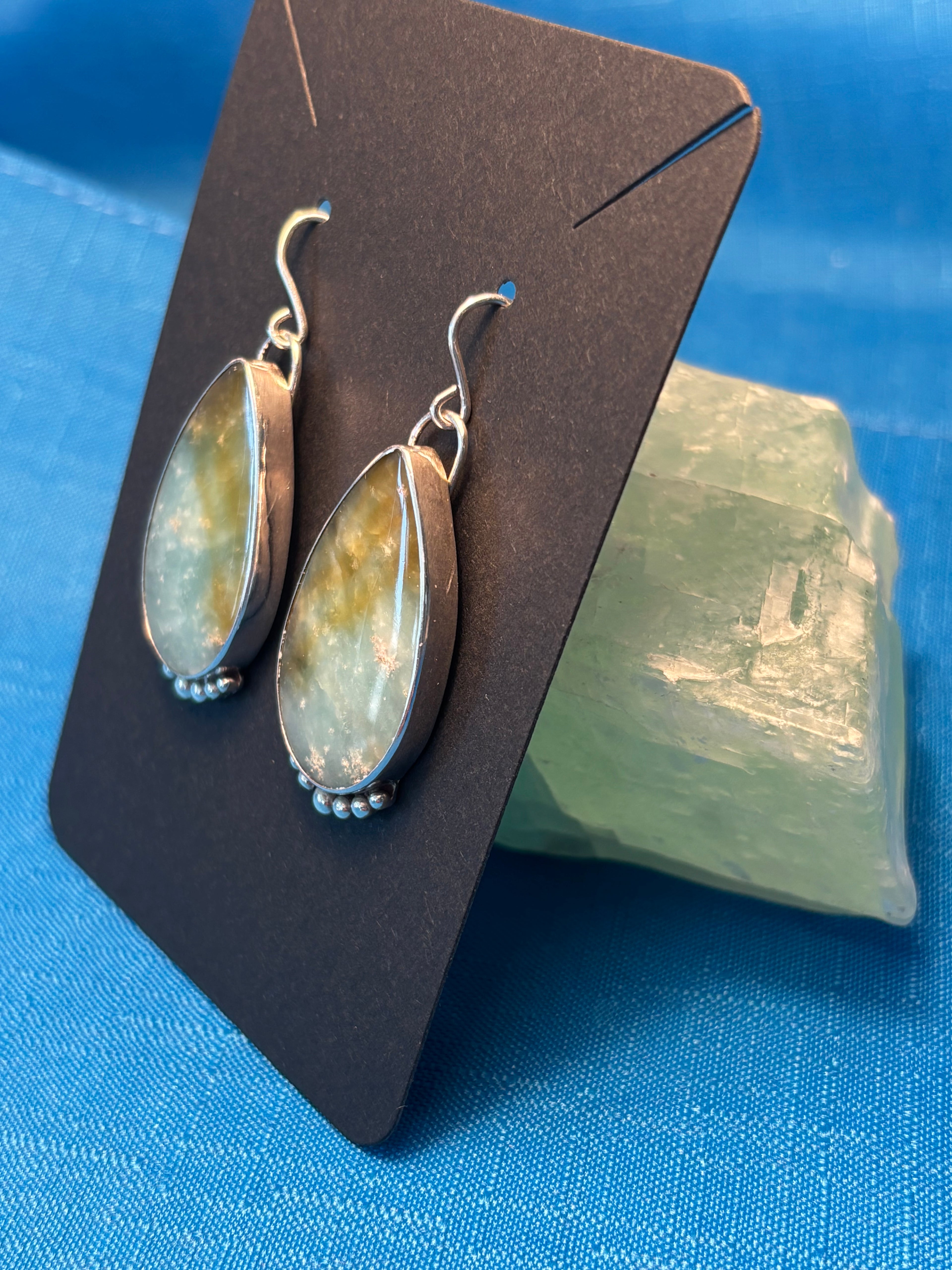 Sterling Silver & Aquamarine Earrings