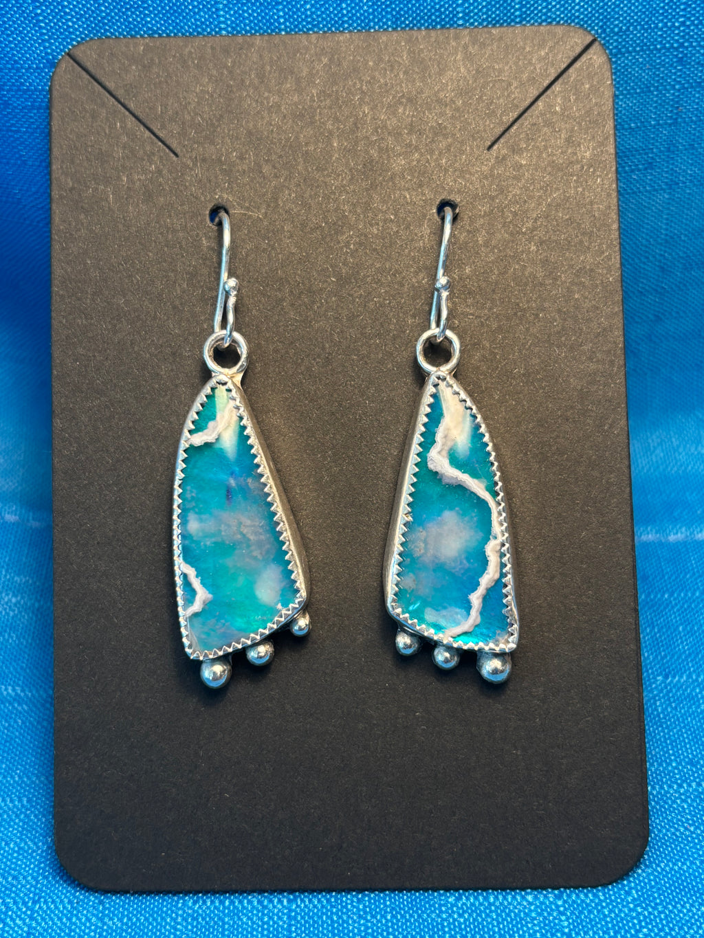 Sterling Silver and Aurora Doublet Earrings