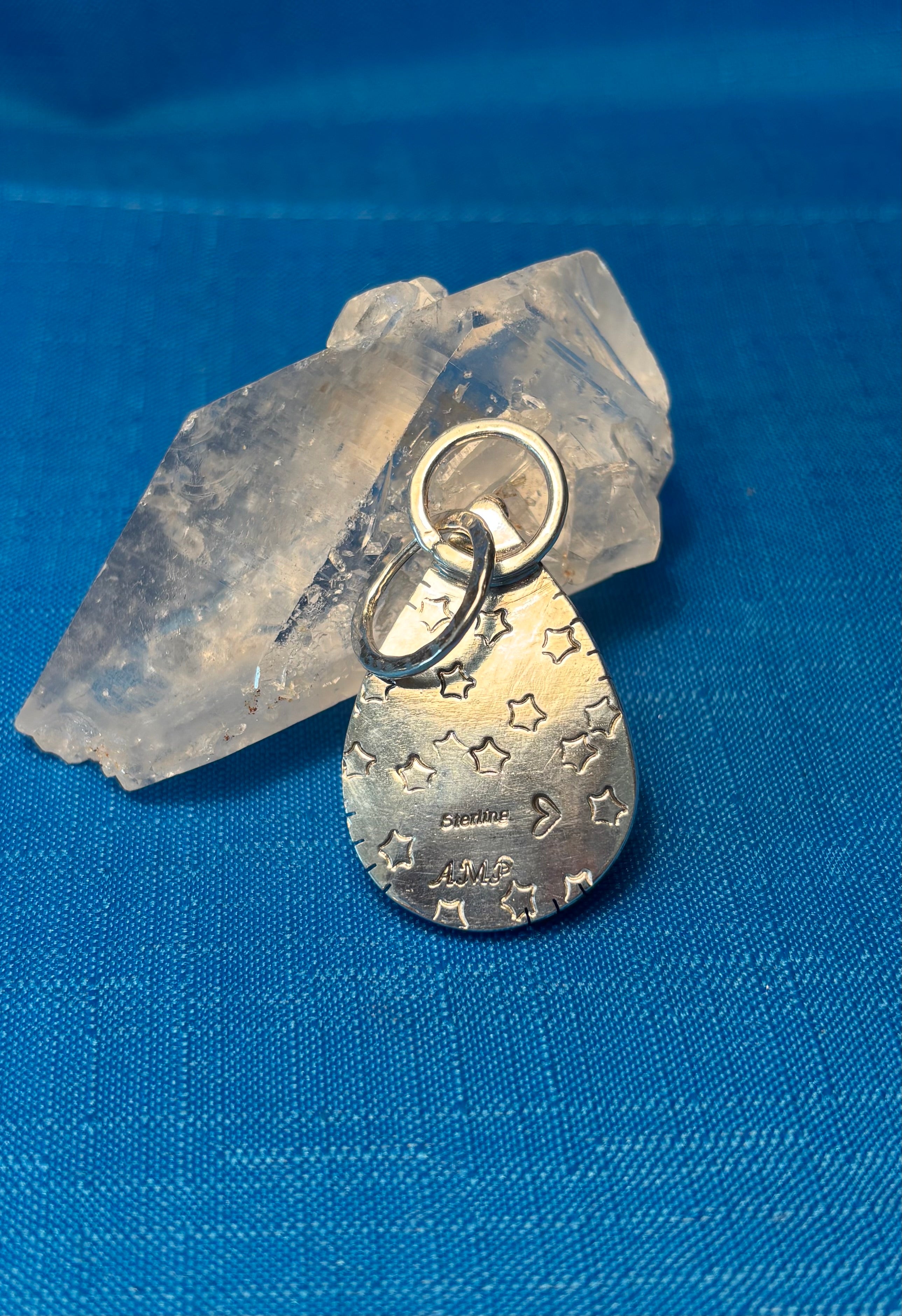 Sterling Silver & Larimar Pendant