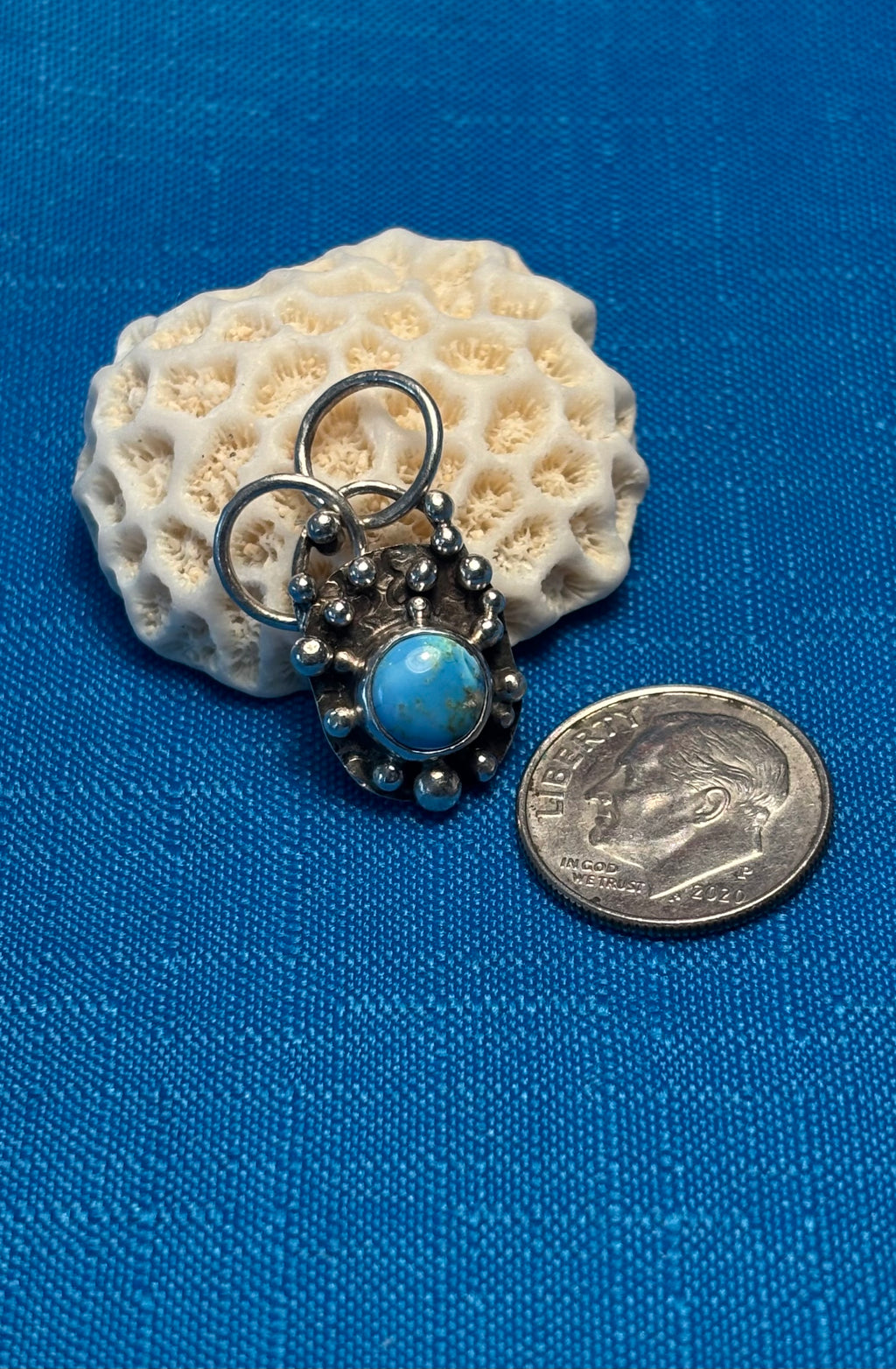 Sterling Silver & Turquoise Pendant