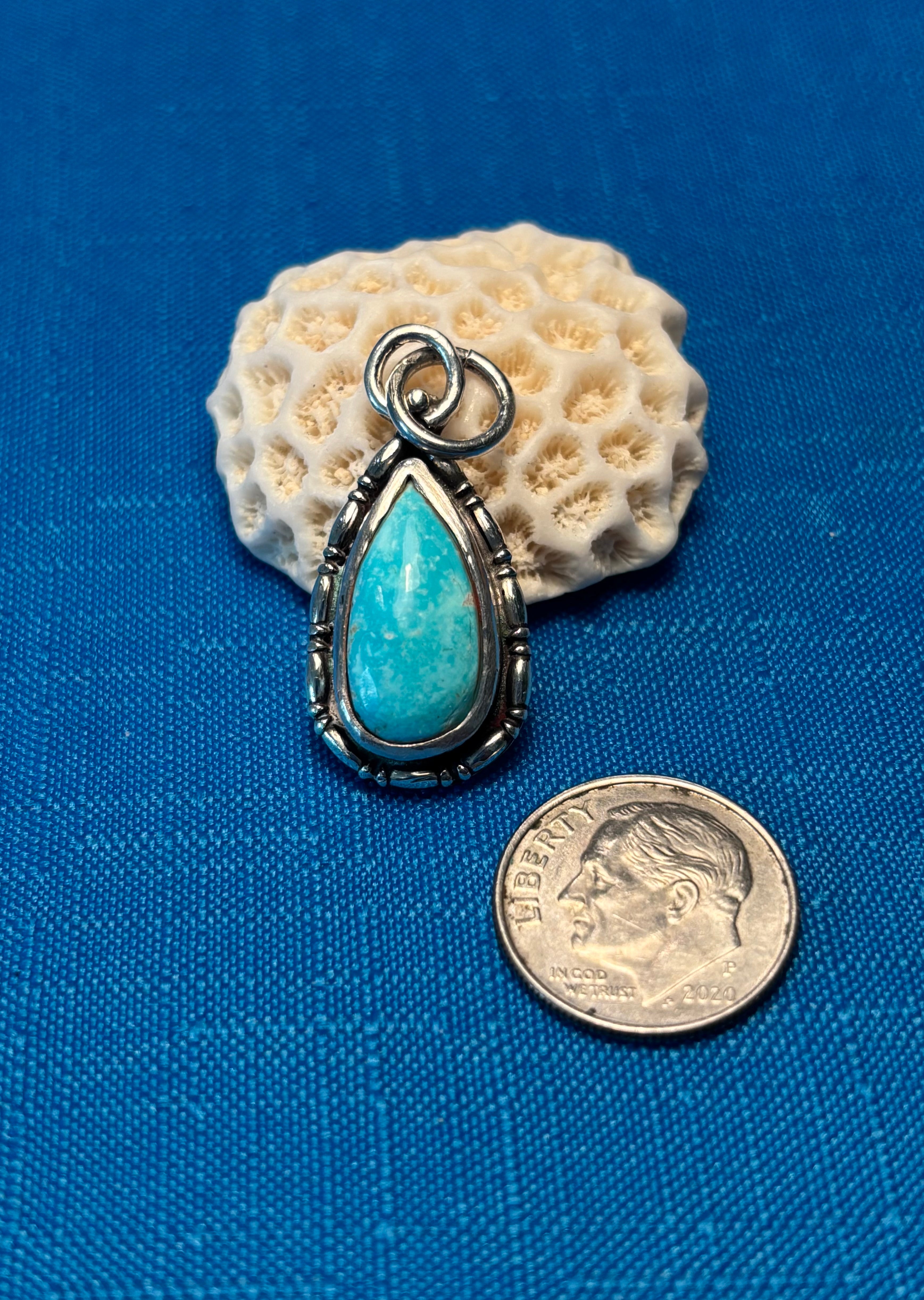 Sterling Silver & Turquoise Pendant